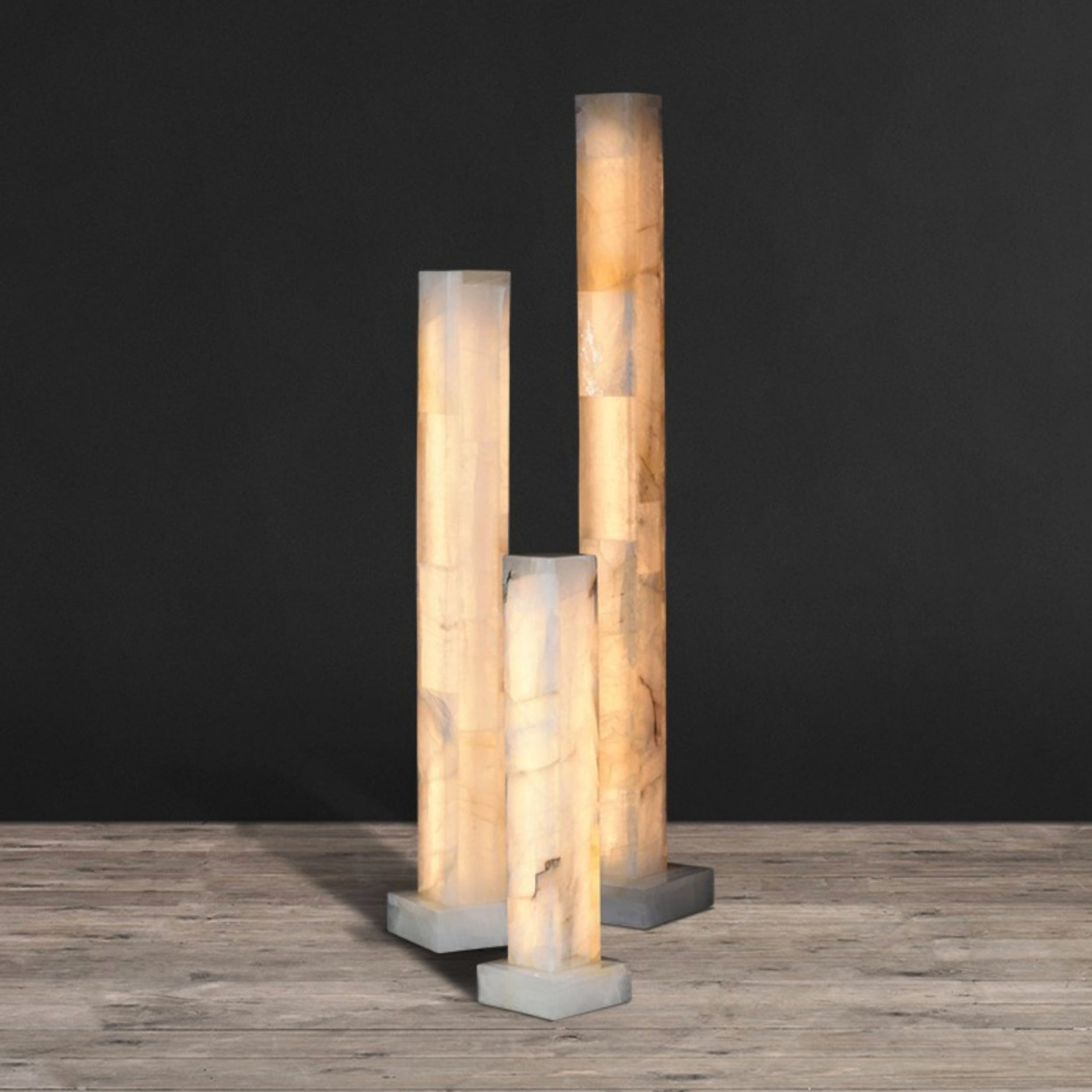 Product dimensions overlay for the 96cm lamp.