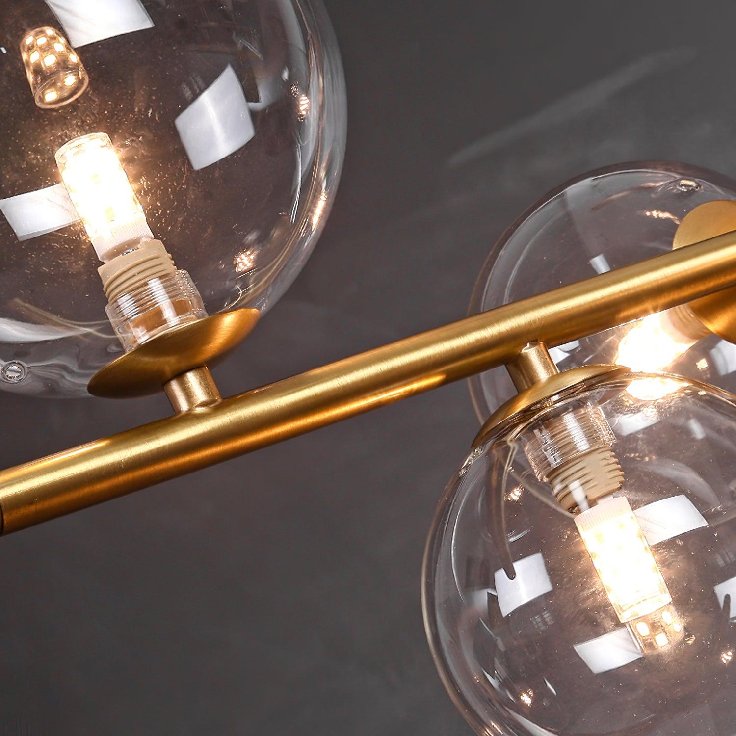 Kael Pendant Lamp Golden Glass Brass-Neutral Decor