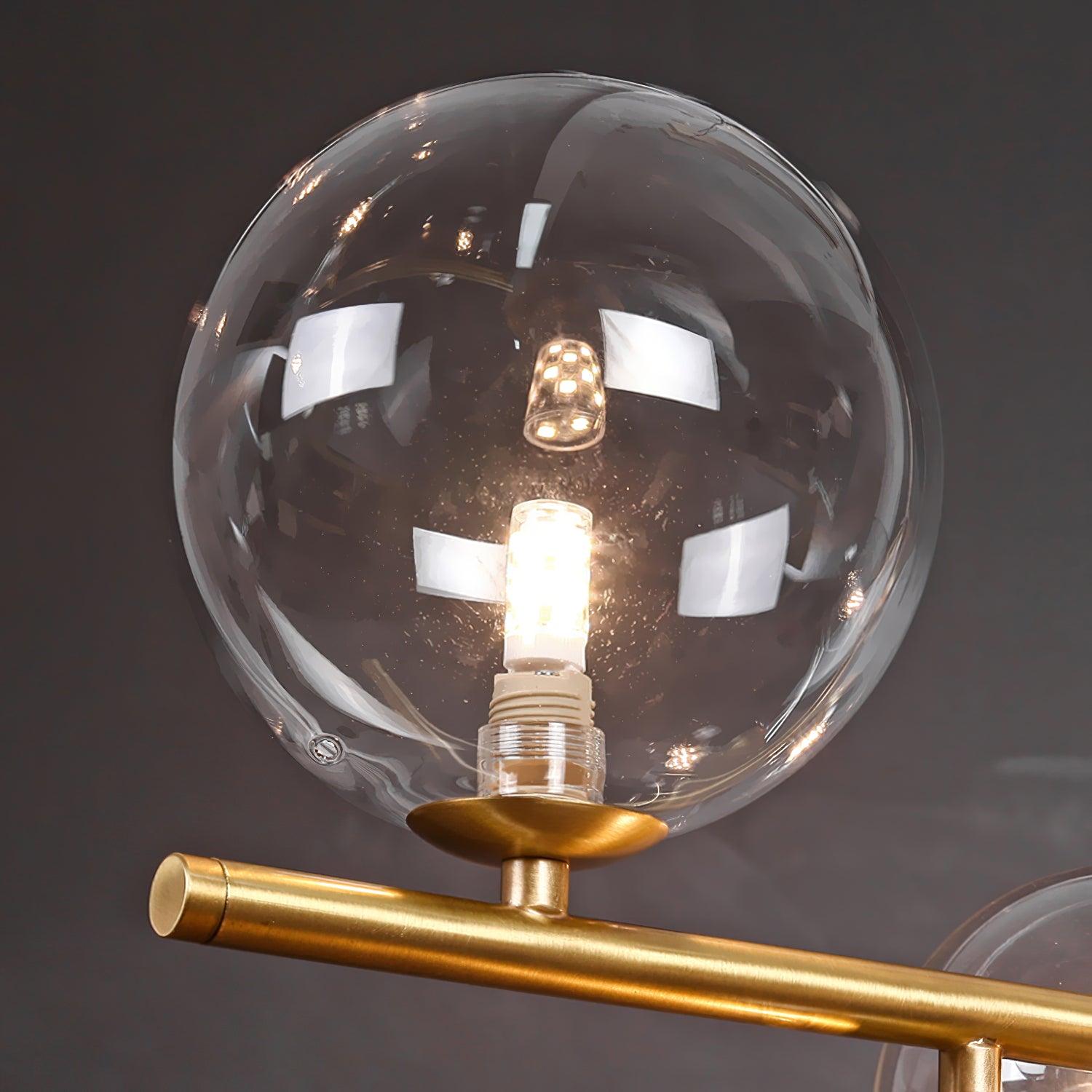 Kael Pendant Lamp Golden Glass Brass-Neutral Decor