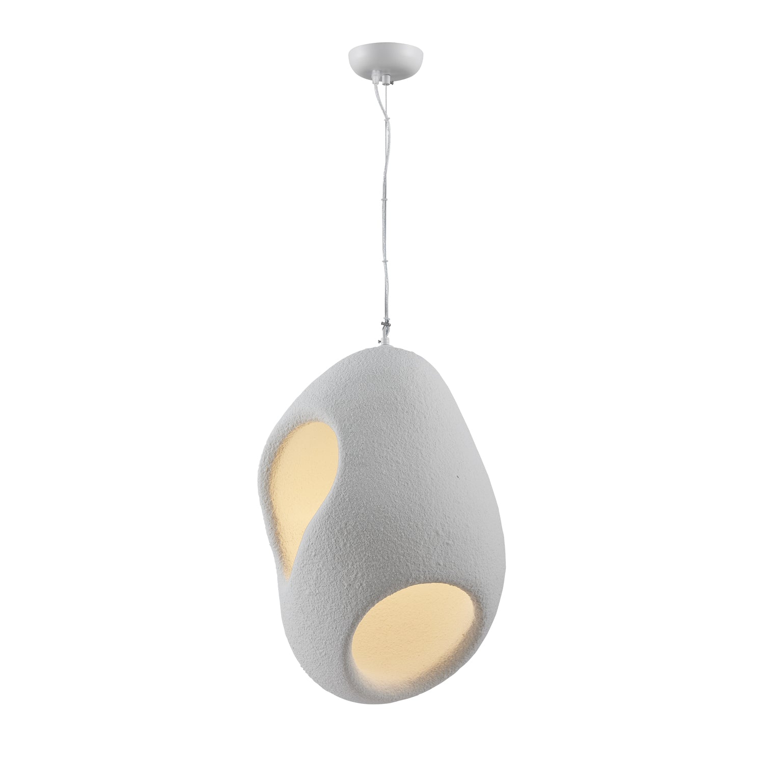 Zavelyra Textured Resin Pendant Light-Neutral Decor