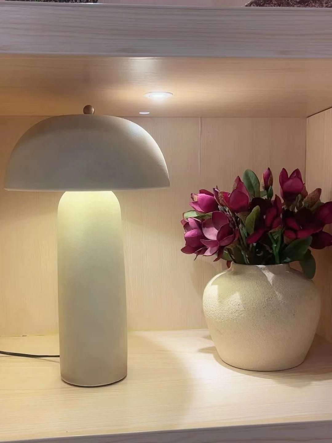 Brolen Ceramic Minimalist Table Lamp-Neutral Decor