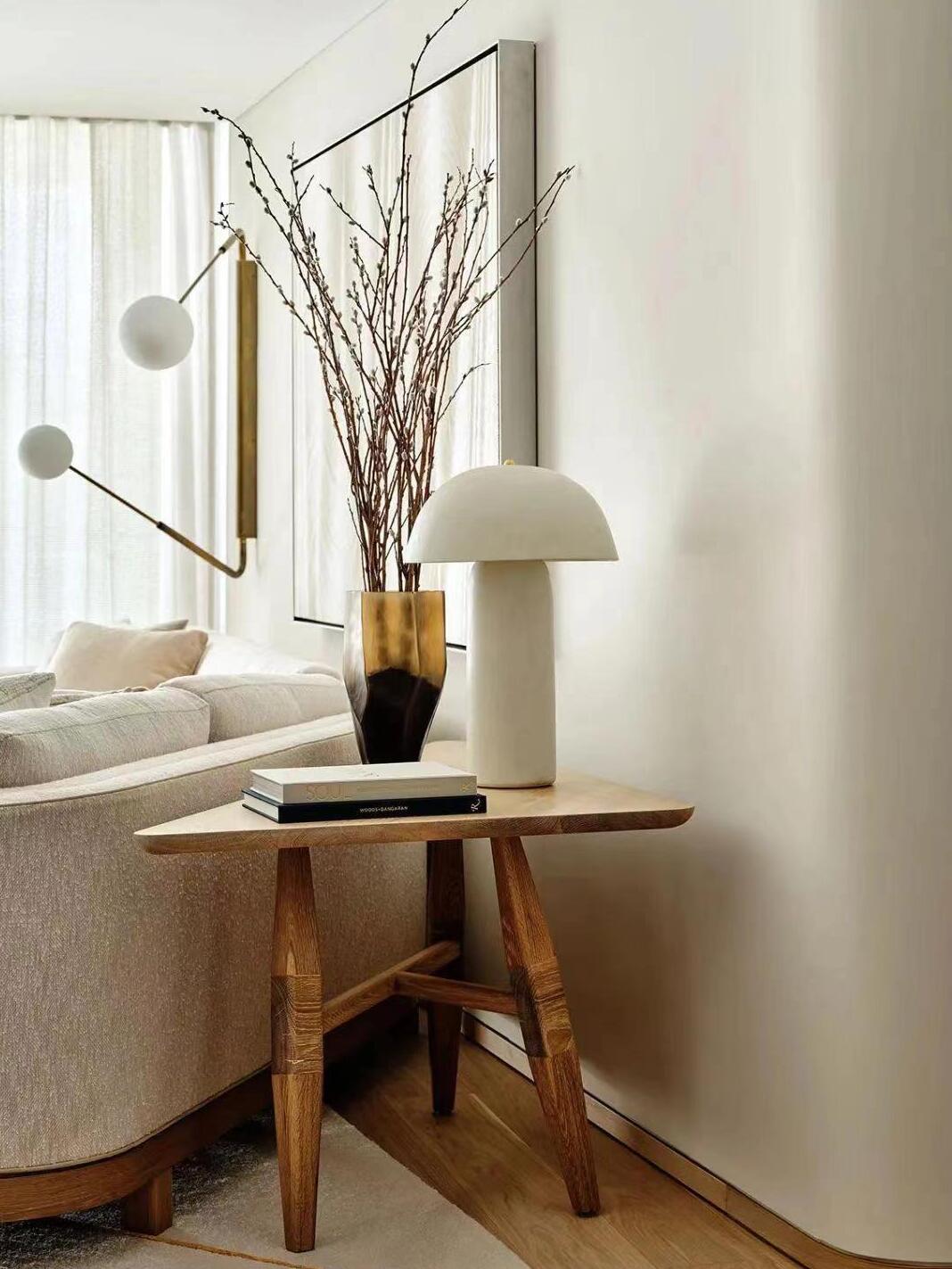 Brolen Ceramic Minimalist Table Lamp-Neutral Decor