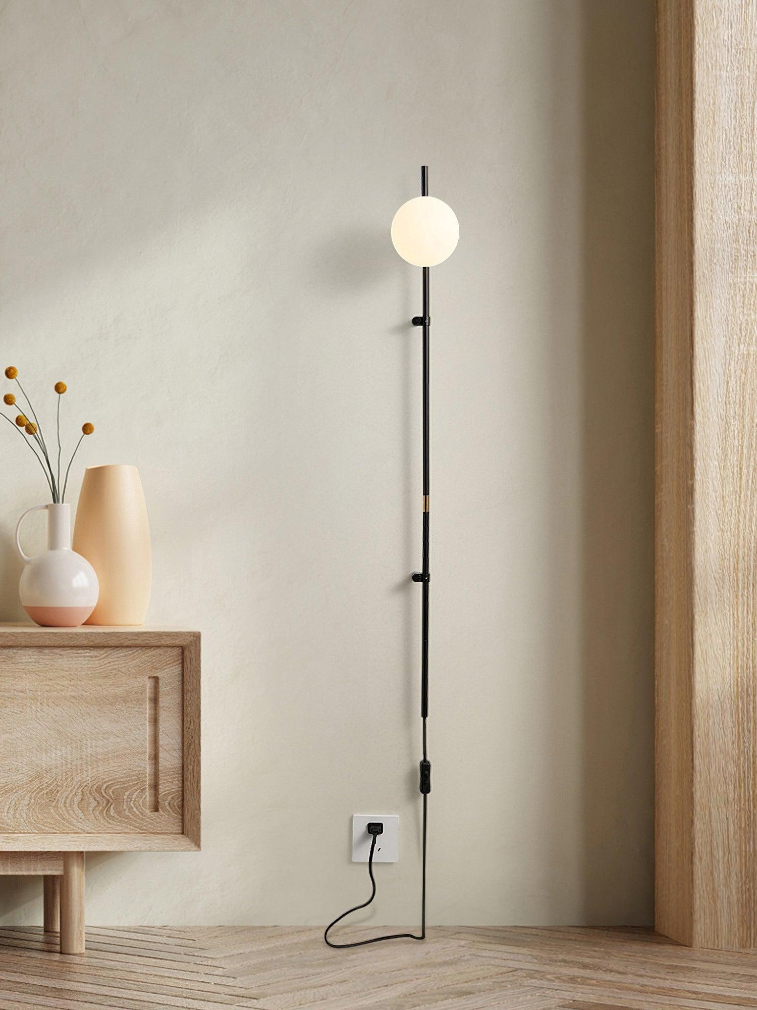 Curaeion Modern Minimalist Plug In Glass Wall Lamp-Neutral Decor