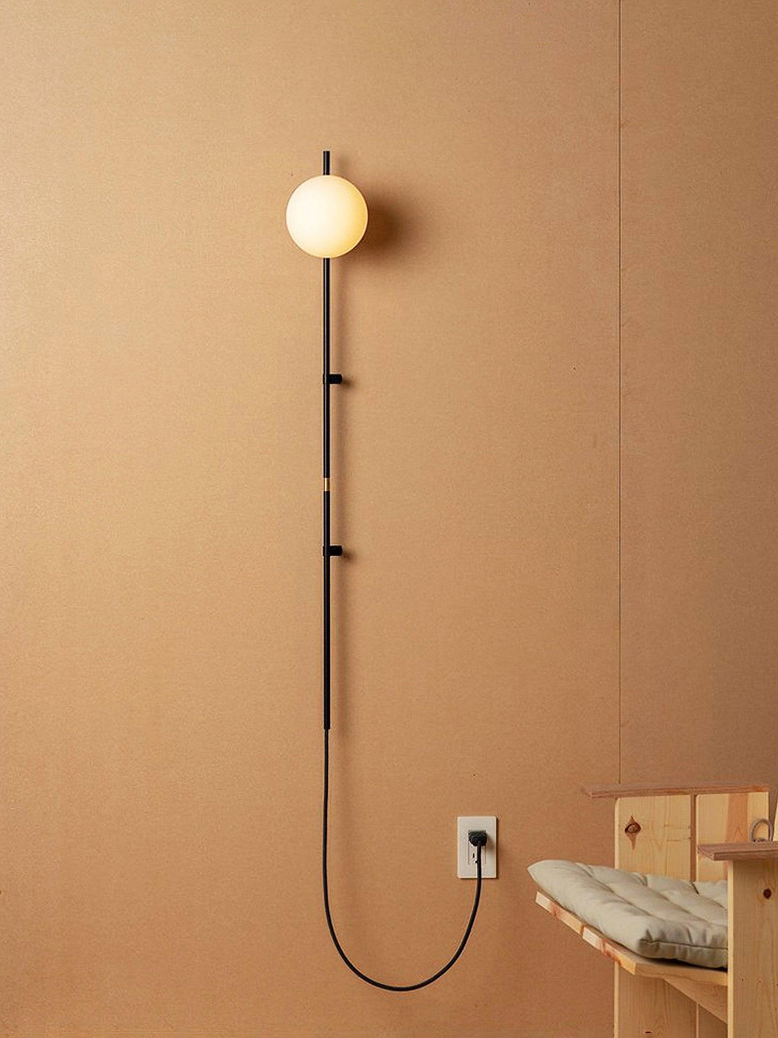Curaeion Modern Minimalist Plug In Glass Wall Lamp-Neutral Decor