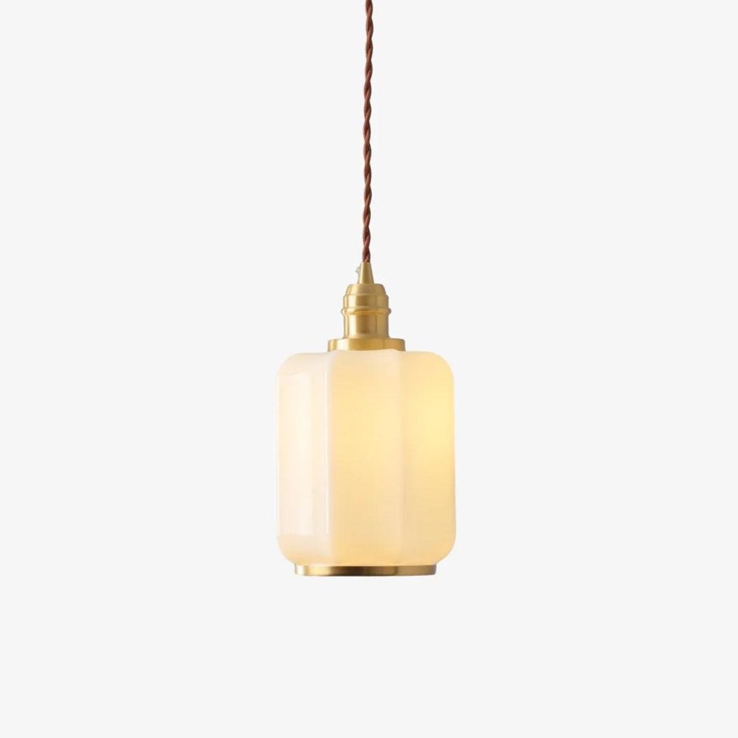 Lume Brass Vintage Pendant Light-Neutral Decor
