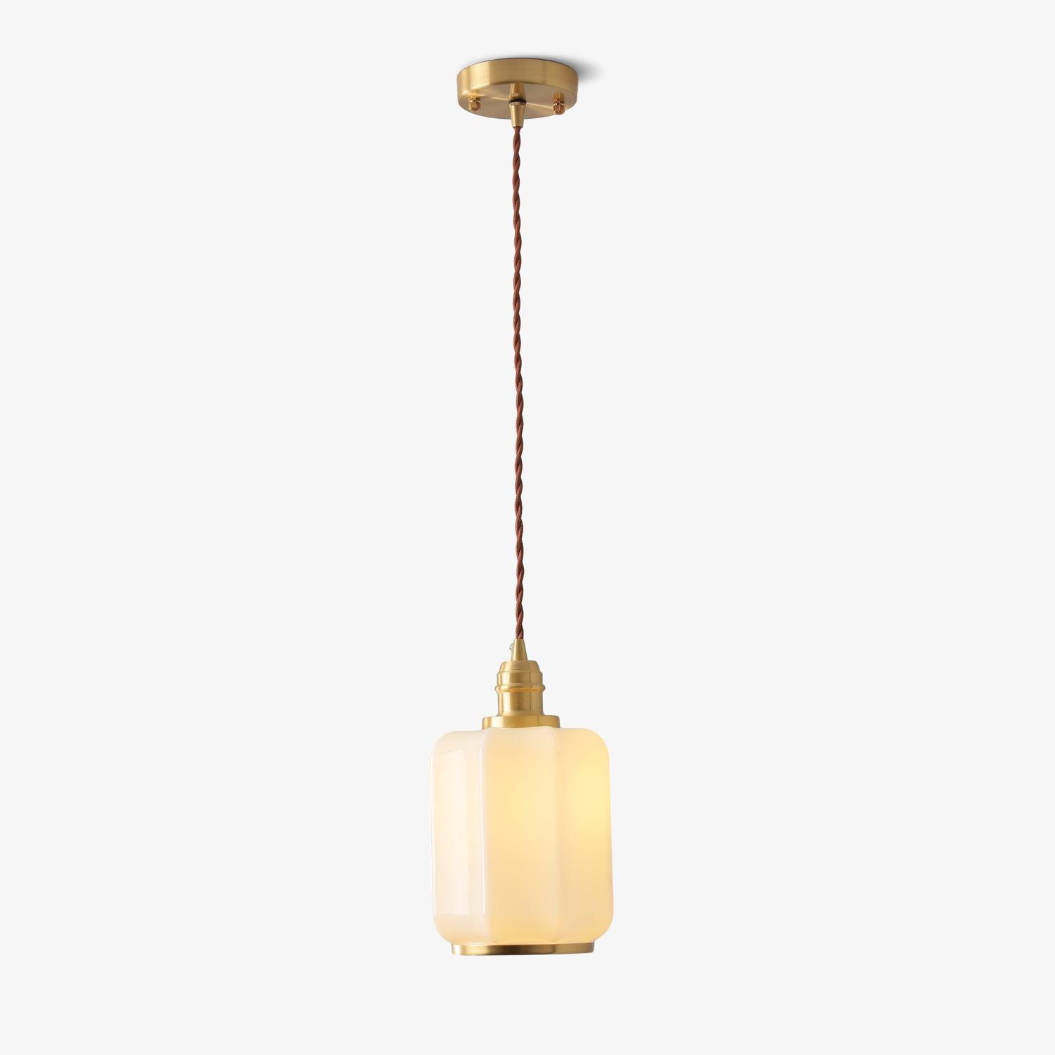 Lume Brass Vintage Pendant Light-Neutral Decor