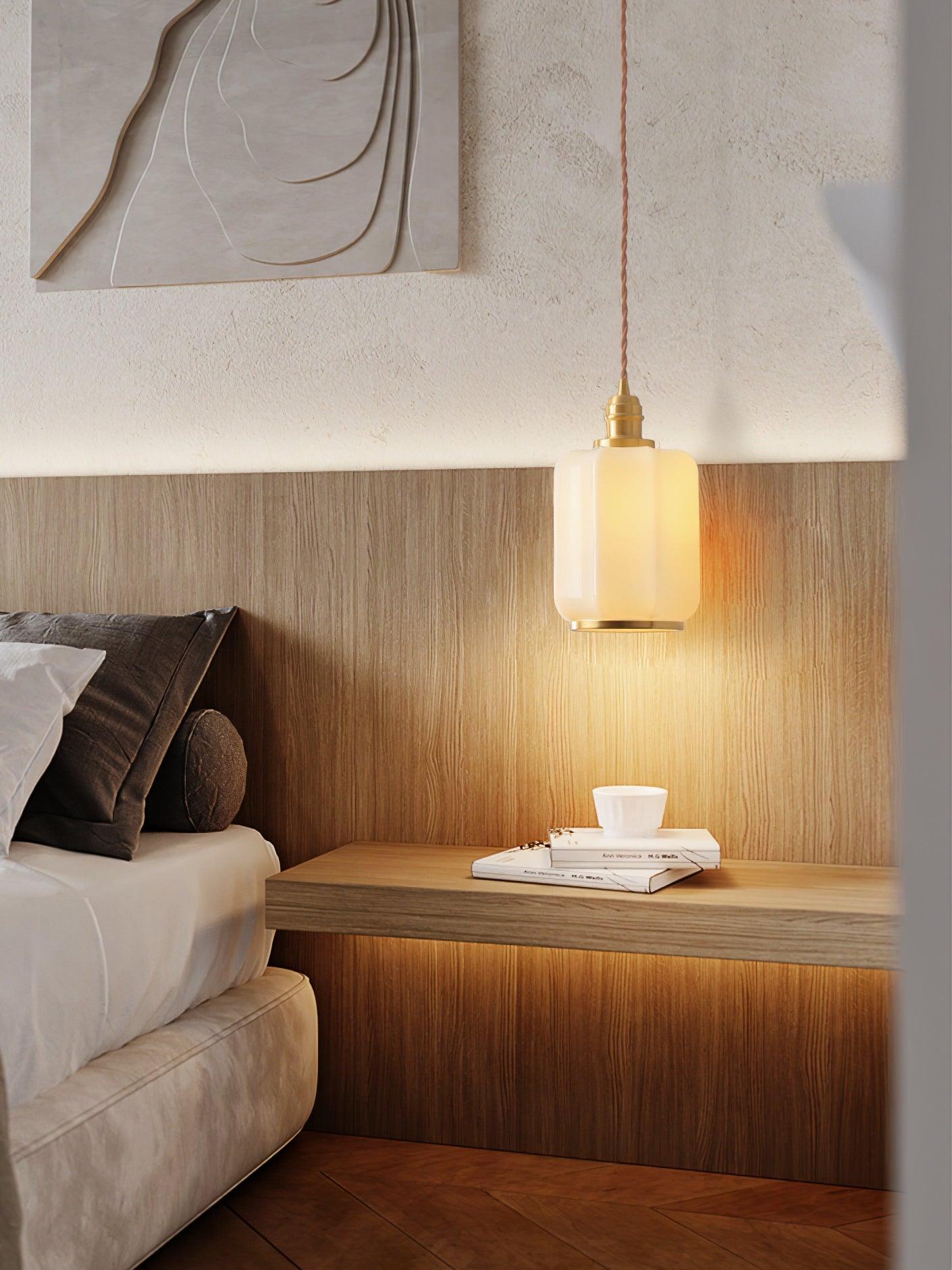 Lume Brass Vintage Pendant Light-Neutral Decor