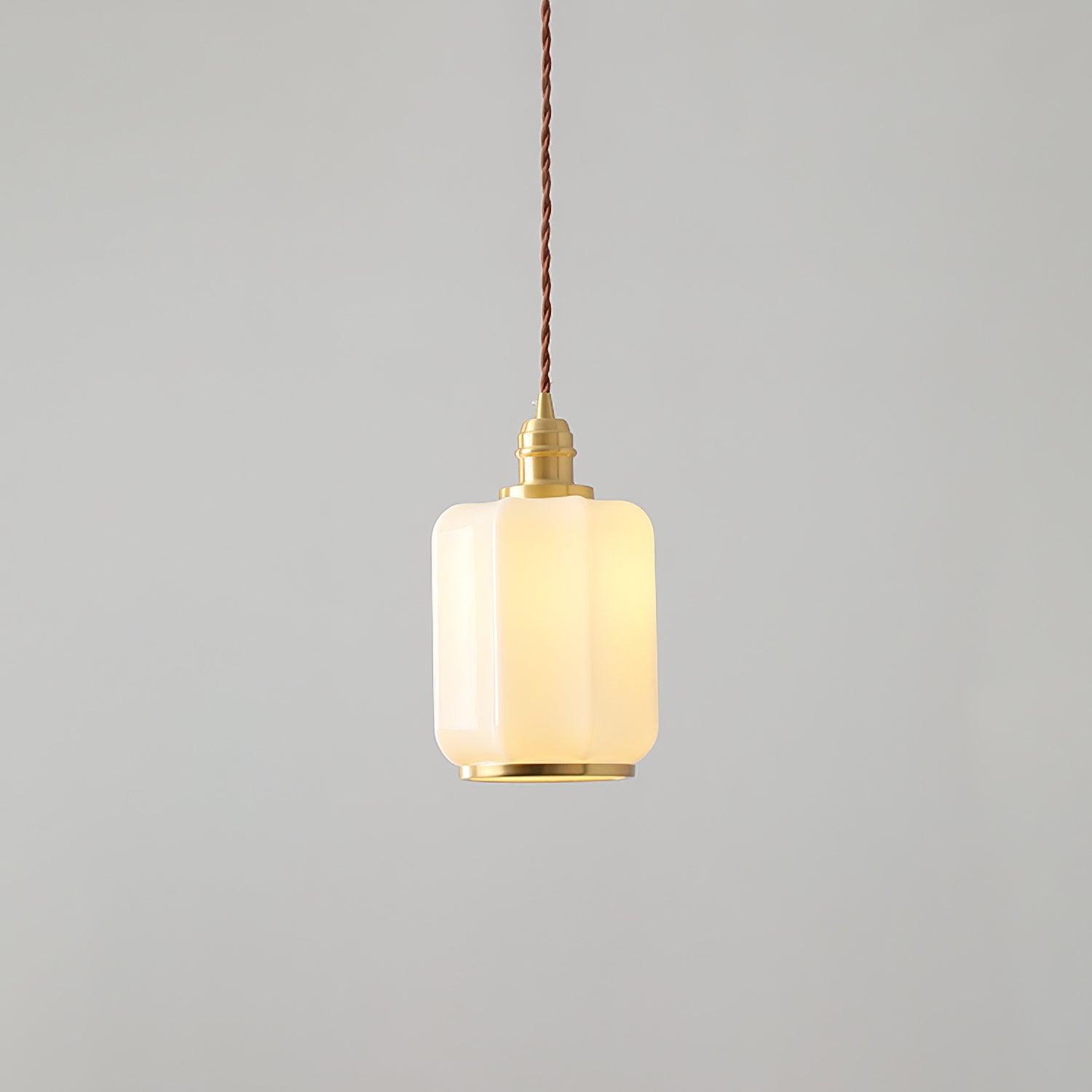 Lume Brass Vintage Pendant Light-Neutral Decor