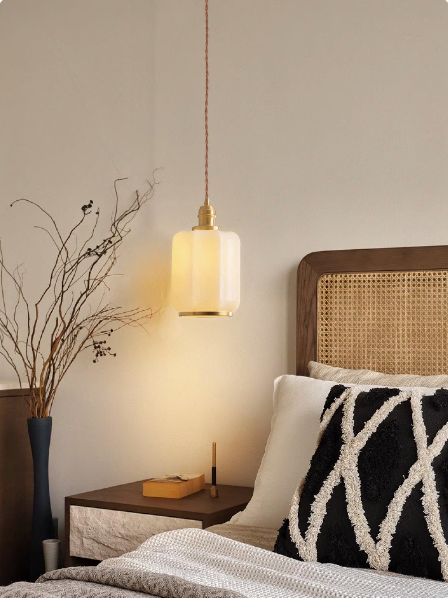 Lume Brass Vintage Pendant Light-Neutral Decor