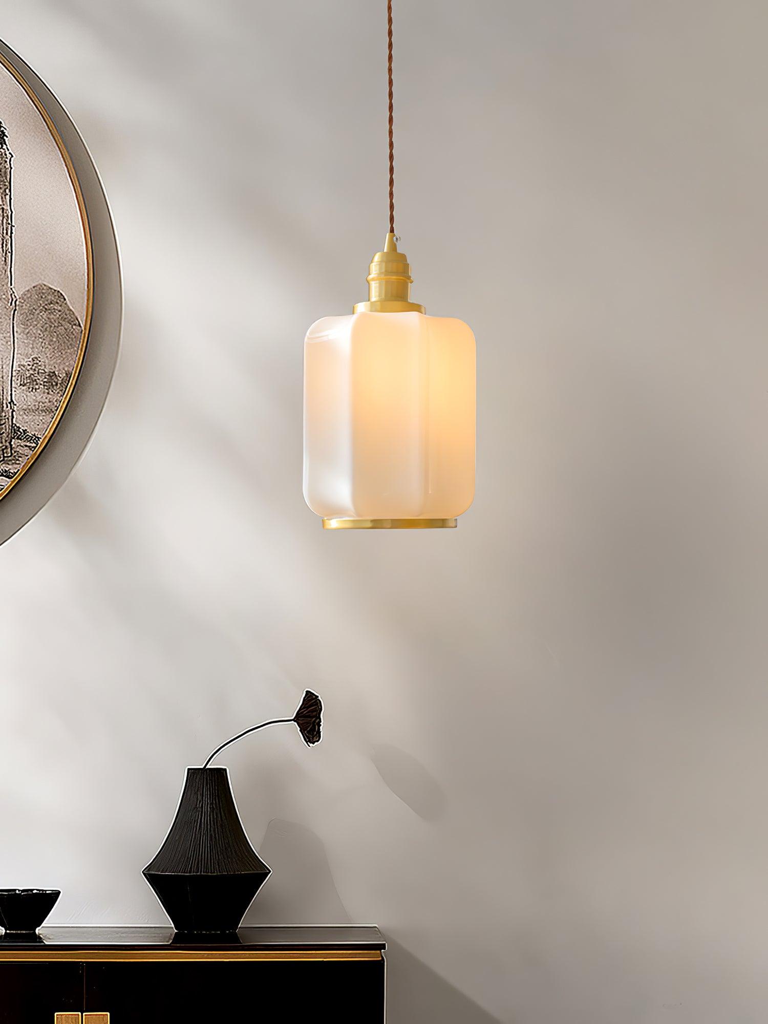 Lume Brass Vintage Pendant Light-Neutral Decor