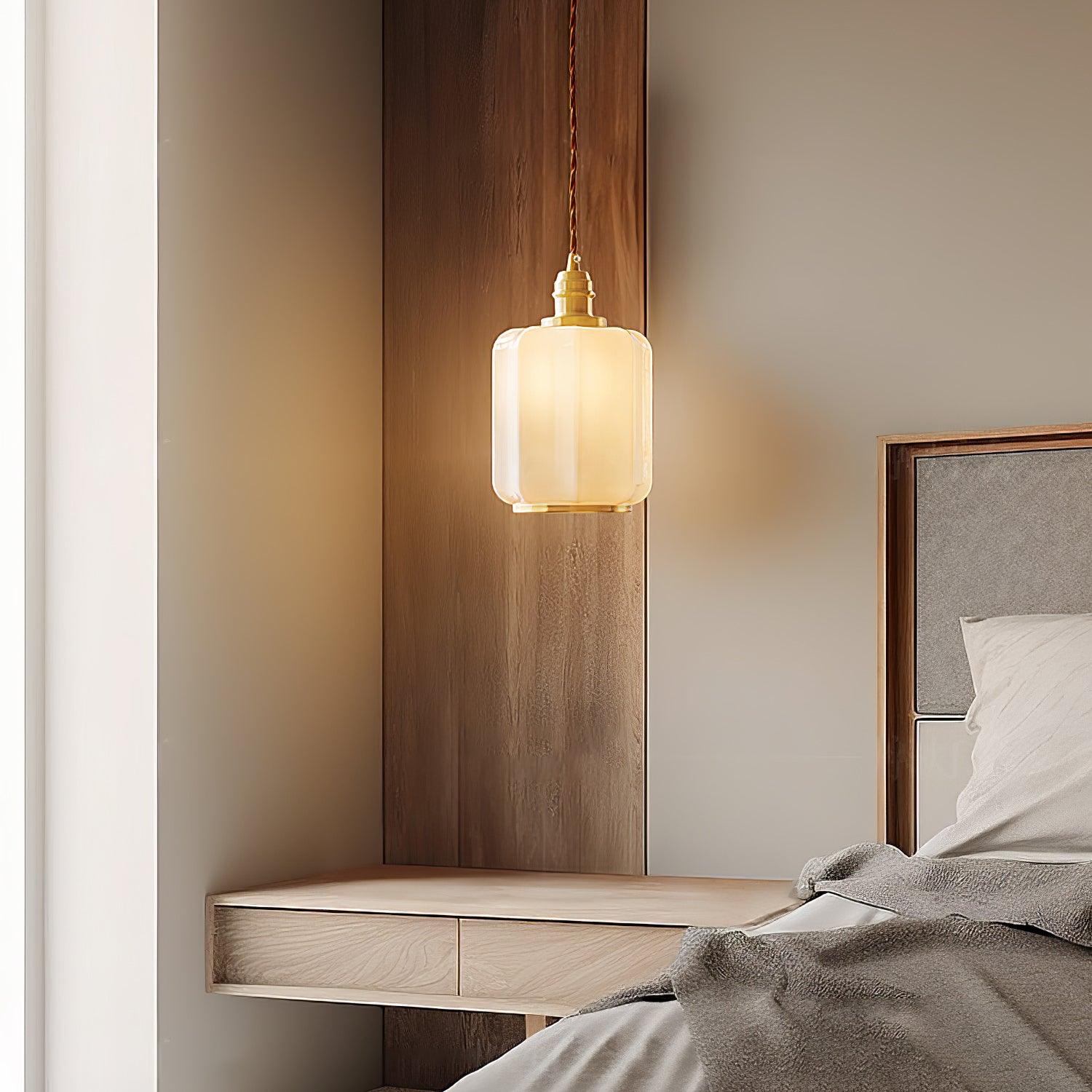 Lume Brass Vintage Pendant Light-Neutral Decor
