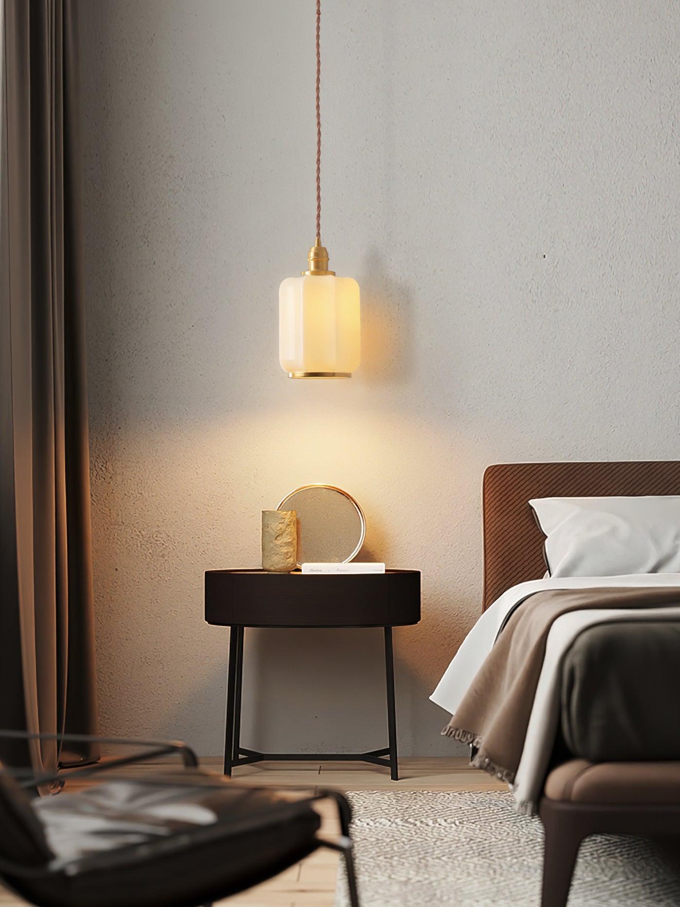 Lume Brass Vintage Pendant Light-Neutral Decor