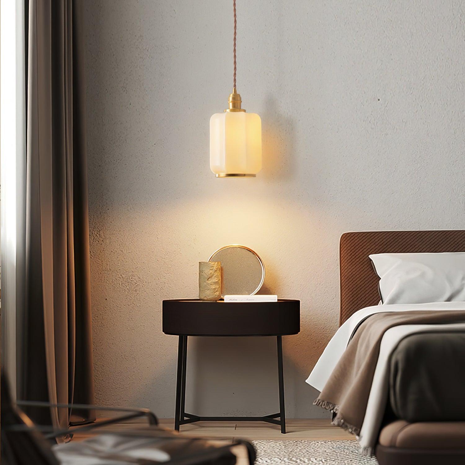 Lume Brass Vintage Pendant Light-Neutral Decor
