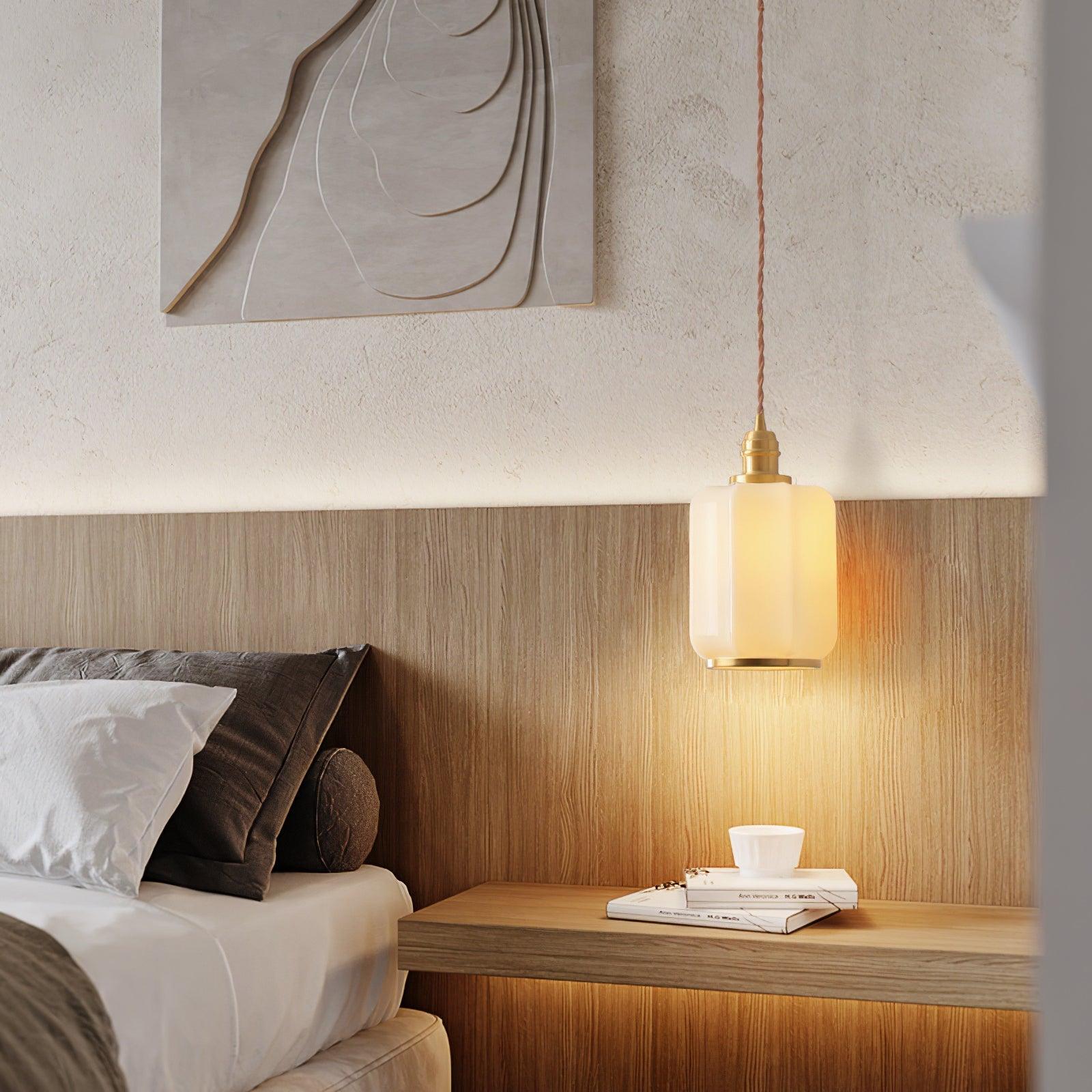 Lume Brass Vintage Pendant Light-Neutral Decor