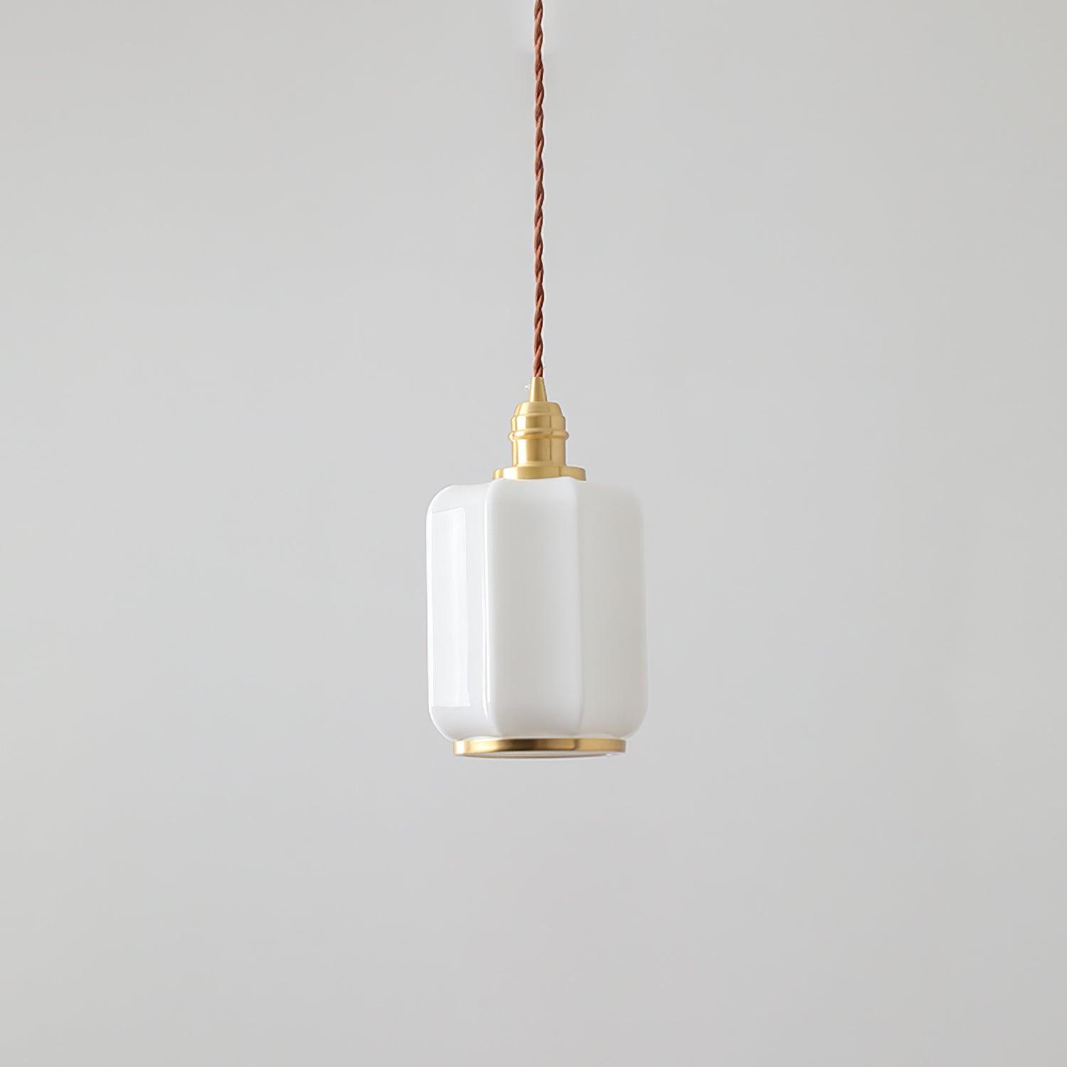 Lume Brass Vintage Pendant Light-Neutral Decor