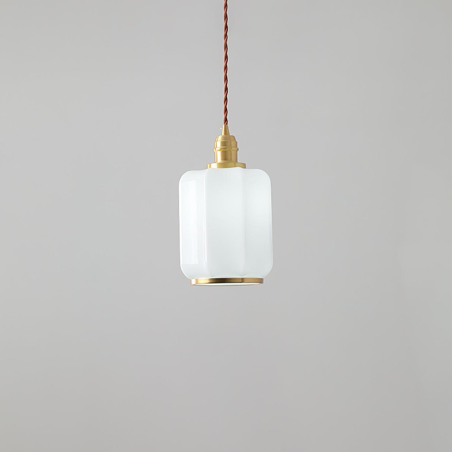 Lume Brass Vintage Pendant Light-Neutral Decor