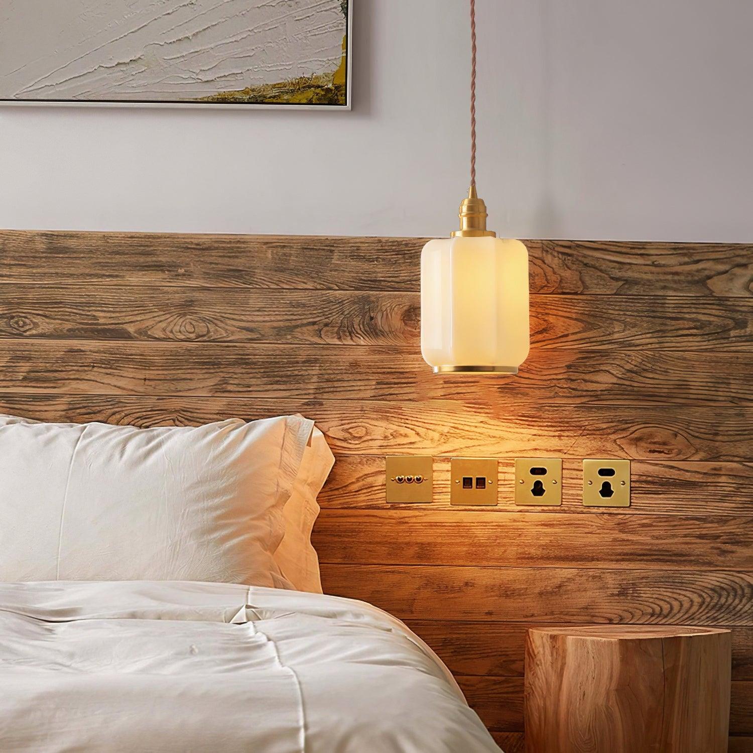 Lume Brass Vintage Pendant Light-Neutral Decor