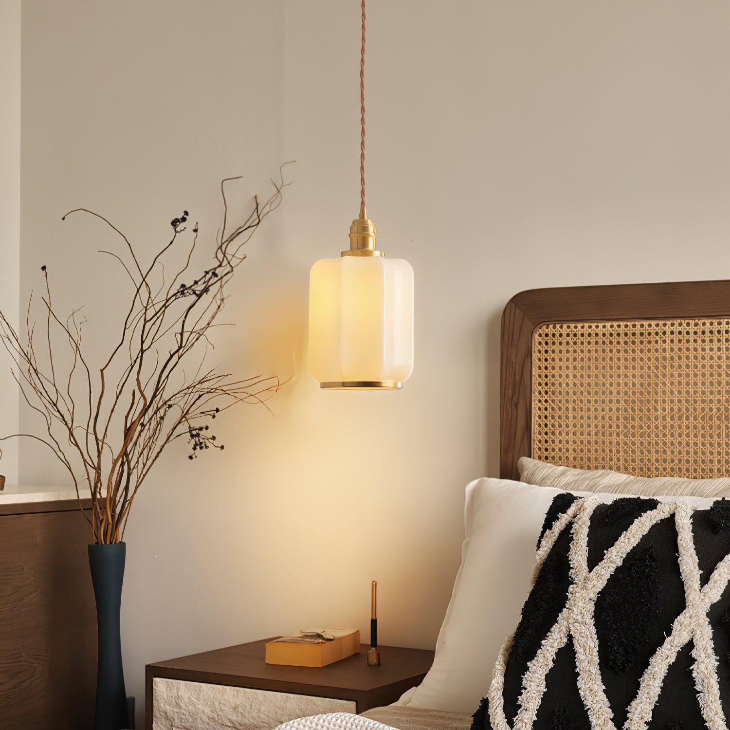 Lume Brass Vintage Pendant Light-Neutral Decor