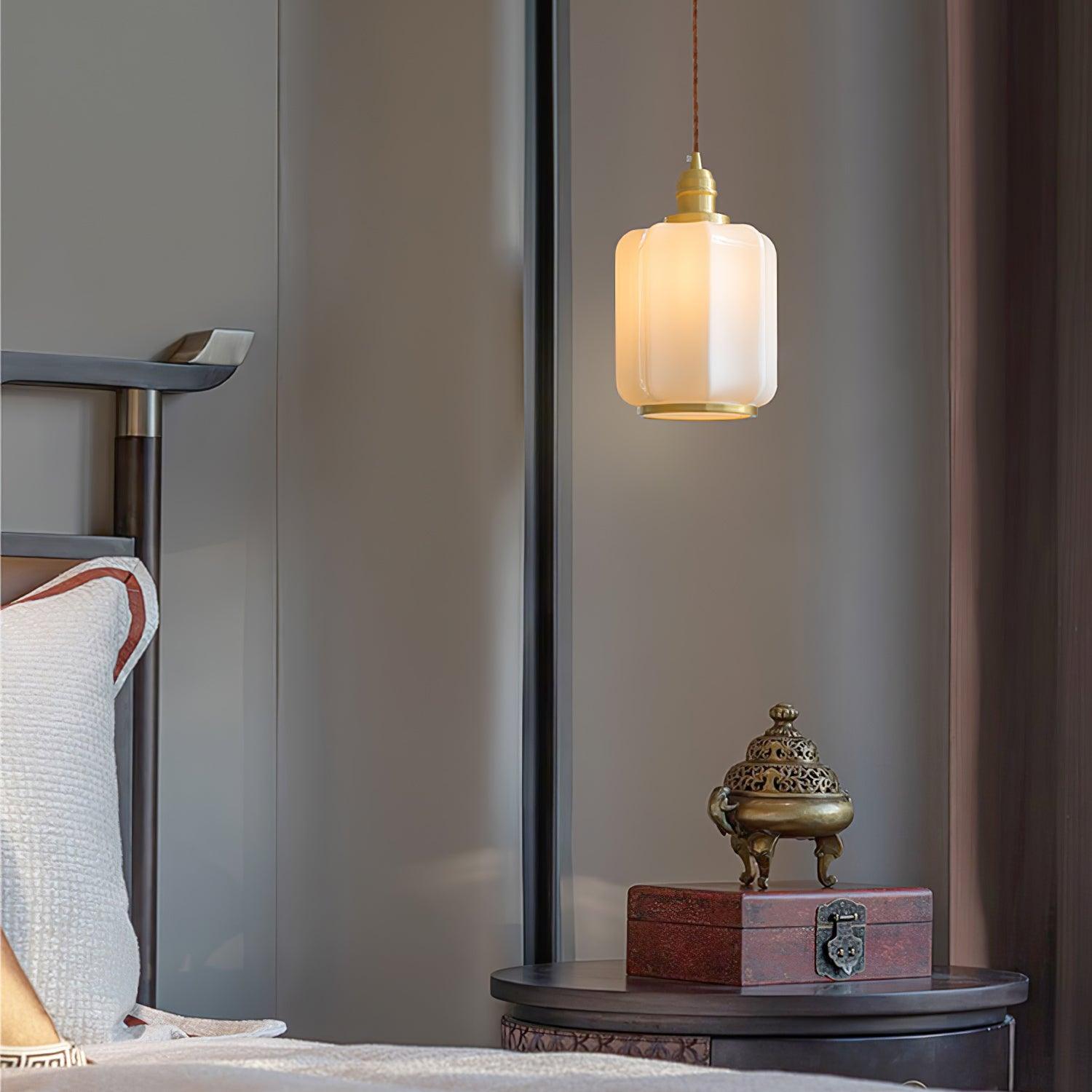 Lume Brass Vintage Pendant Light-Neutral Decor