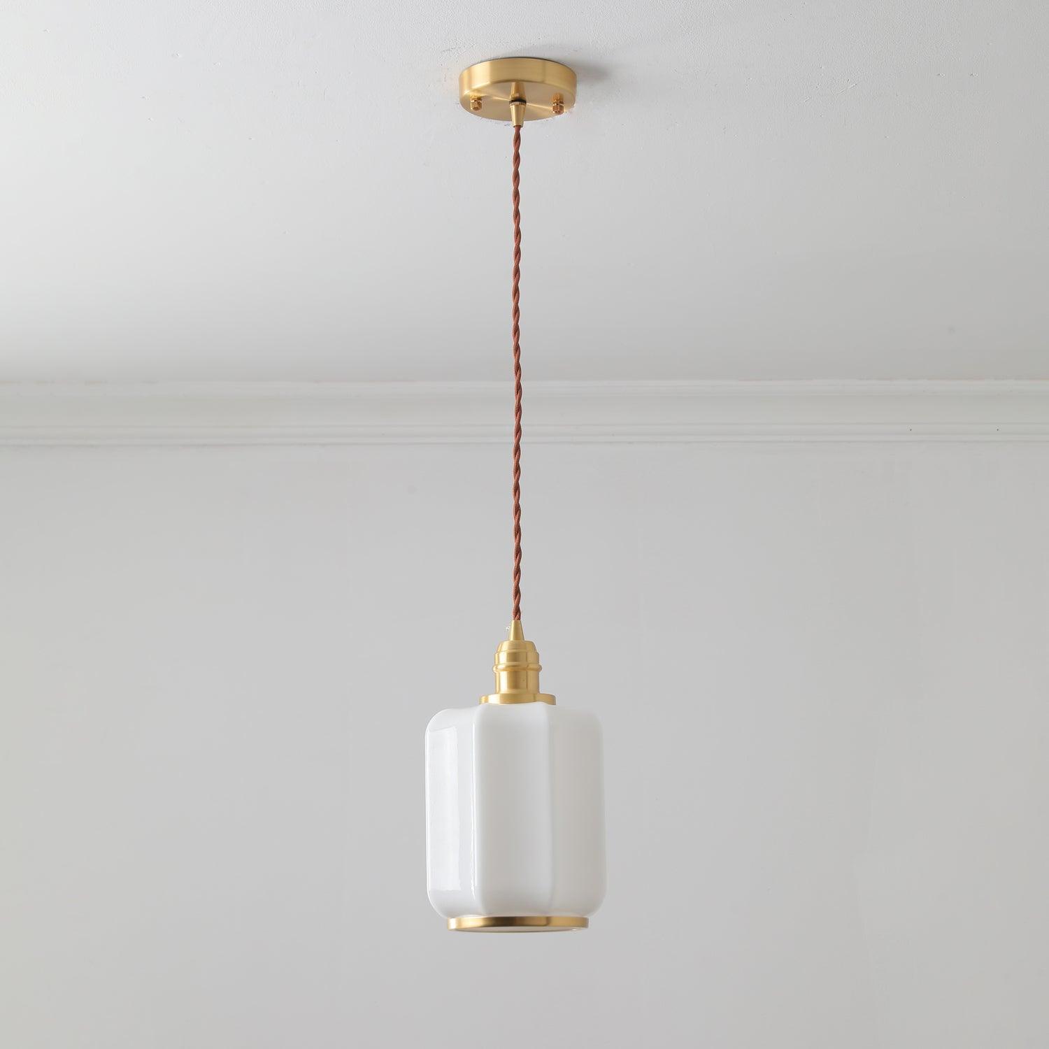 Lume Brass Vintage Pendant Light-Neutral Decor