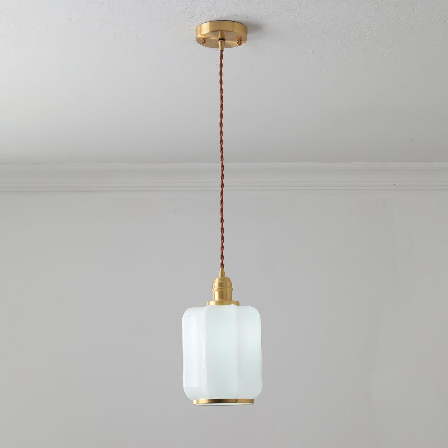 Lume Brass Vintage Pendant Light-Neutral Decor