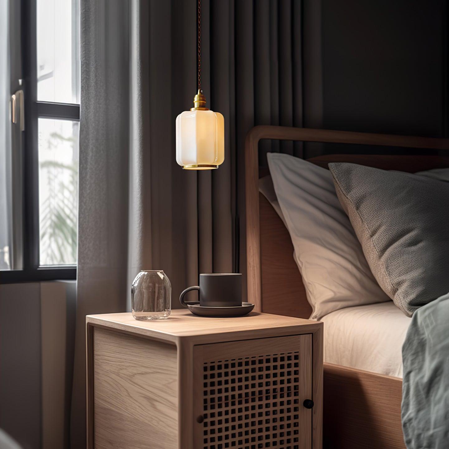 Lume Brass Vintage Pendant Light-Neutral Decor