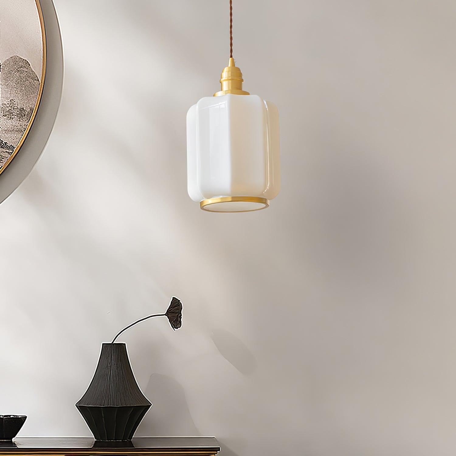 Lume Brass Vintage Pendant Light-Neutral Decor