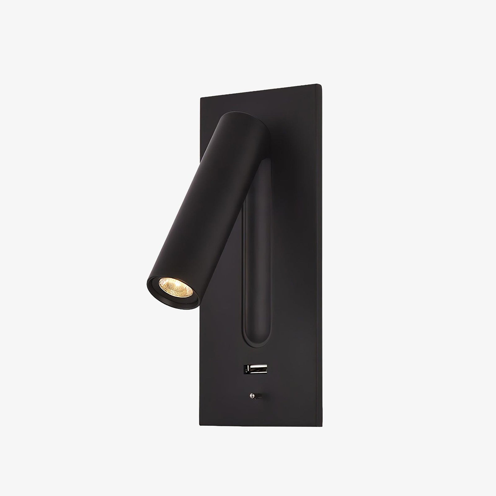 Sothis Modern Minimalist Bedside USB Black Wall Light-Neutral Decor