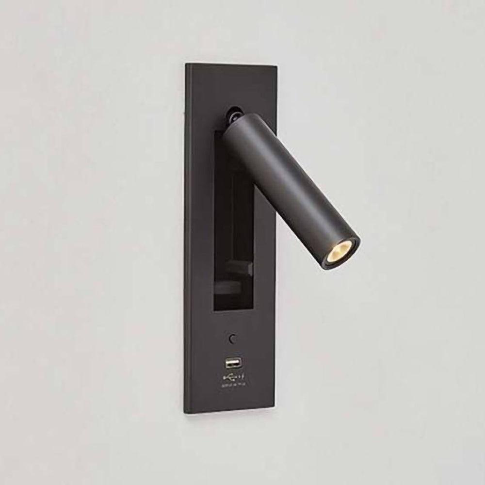 Sothis Modern Minimalist Bedside USB Black Wall Light-Neutral Decor