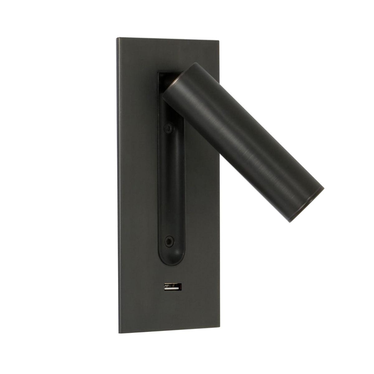 Sothis Modern Minimalist Bedside USB Black Wall Light-Neutral Decor