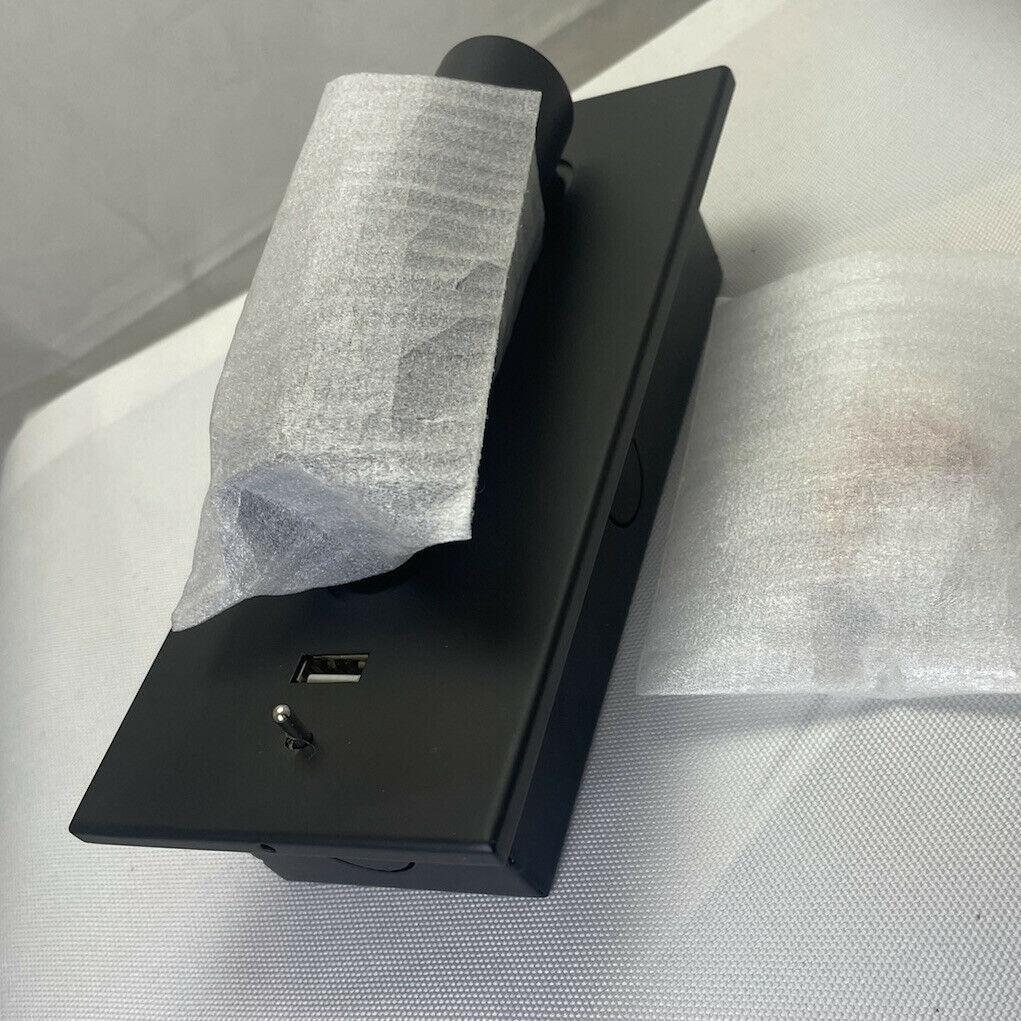 Sothis Modern Minimalist Bedside USB Black Wall Light-Neutral Decor