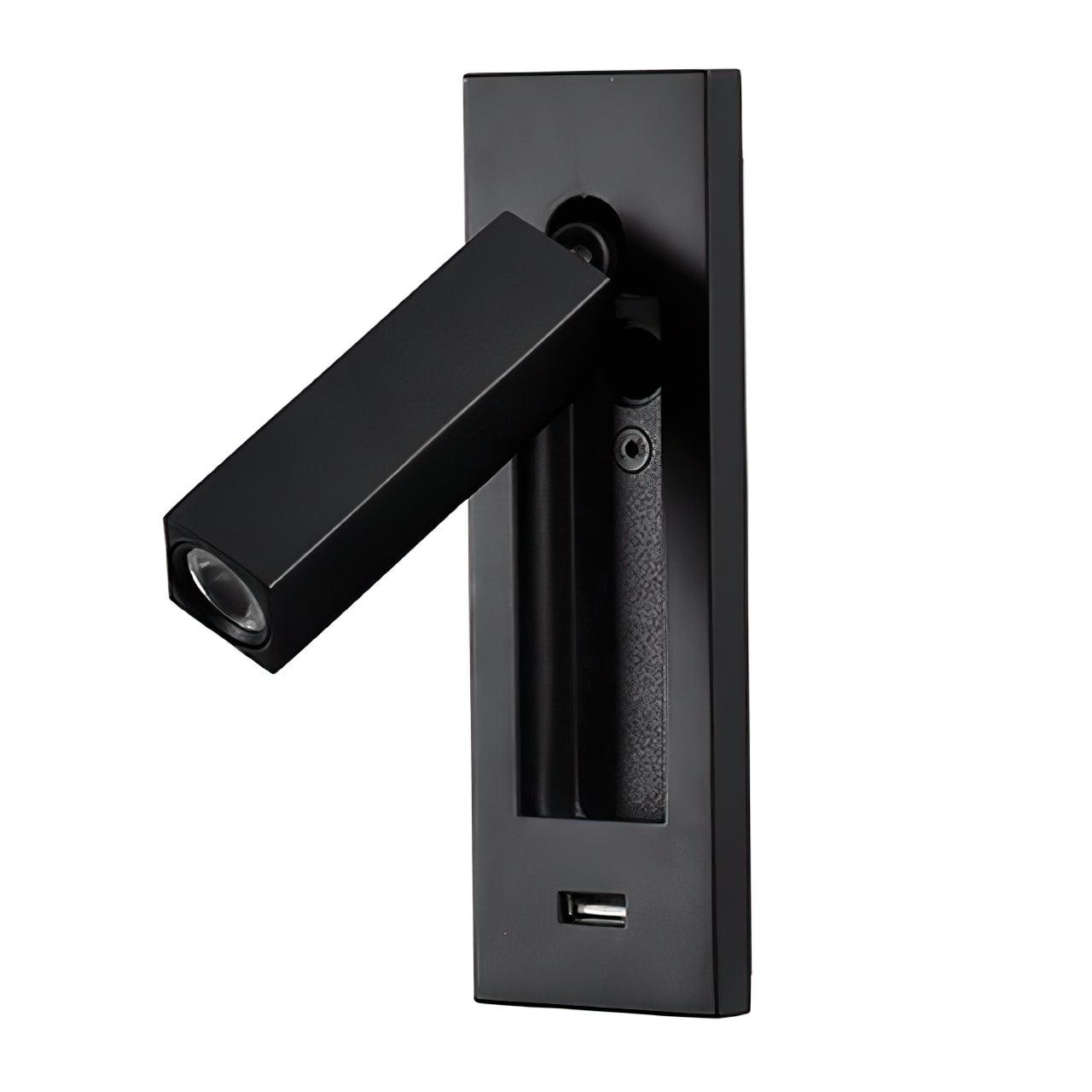 Sothis Modern Minimalist Bedside USB Black Wall Light-Neutral Decor
