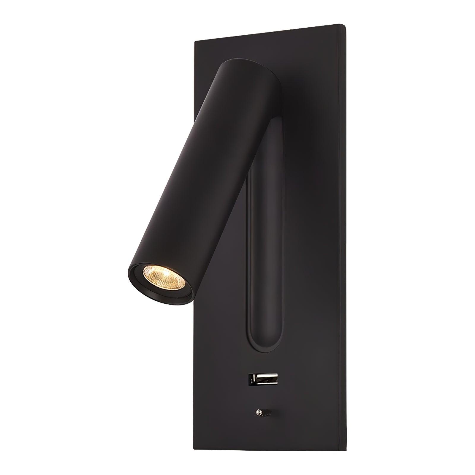 Sothis Modern Minimalist Bedside USB Black Wall Light-Neutral Decor