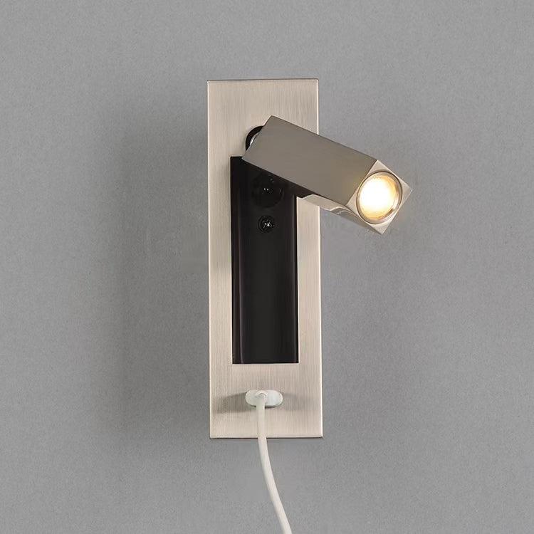Sothis Modern Minimalist Bedside USB Black Wall Light-Neutral Decor