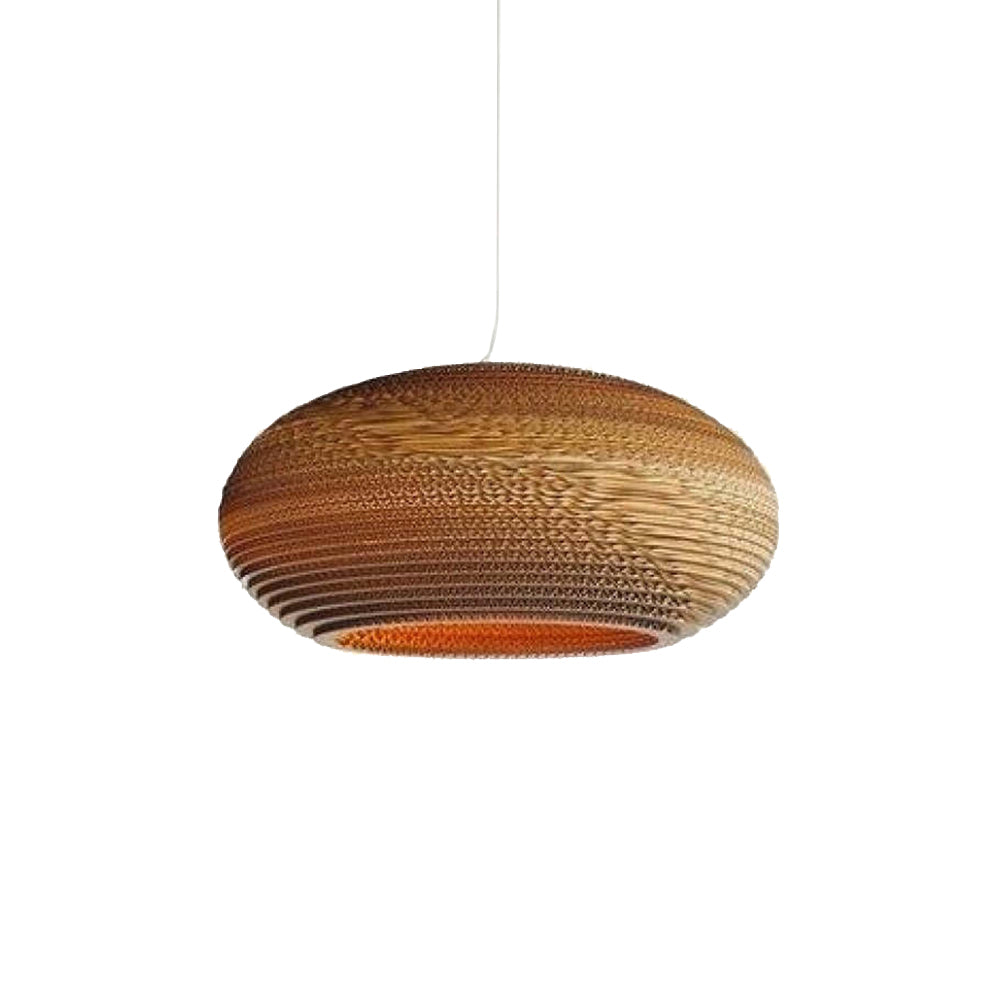 Muto Pastoral Silkworm Rustic Paper Pendant Light - Neutral Decor