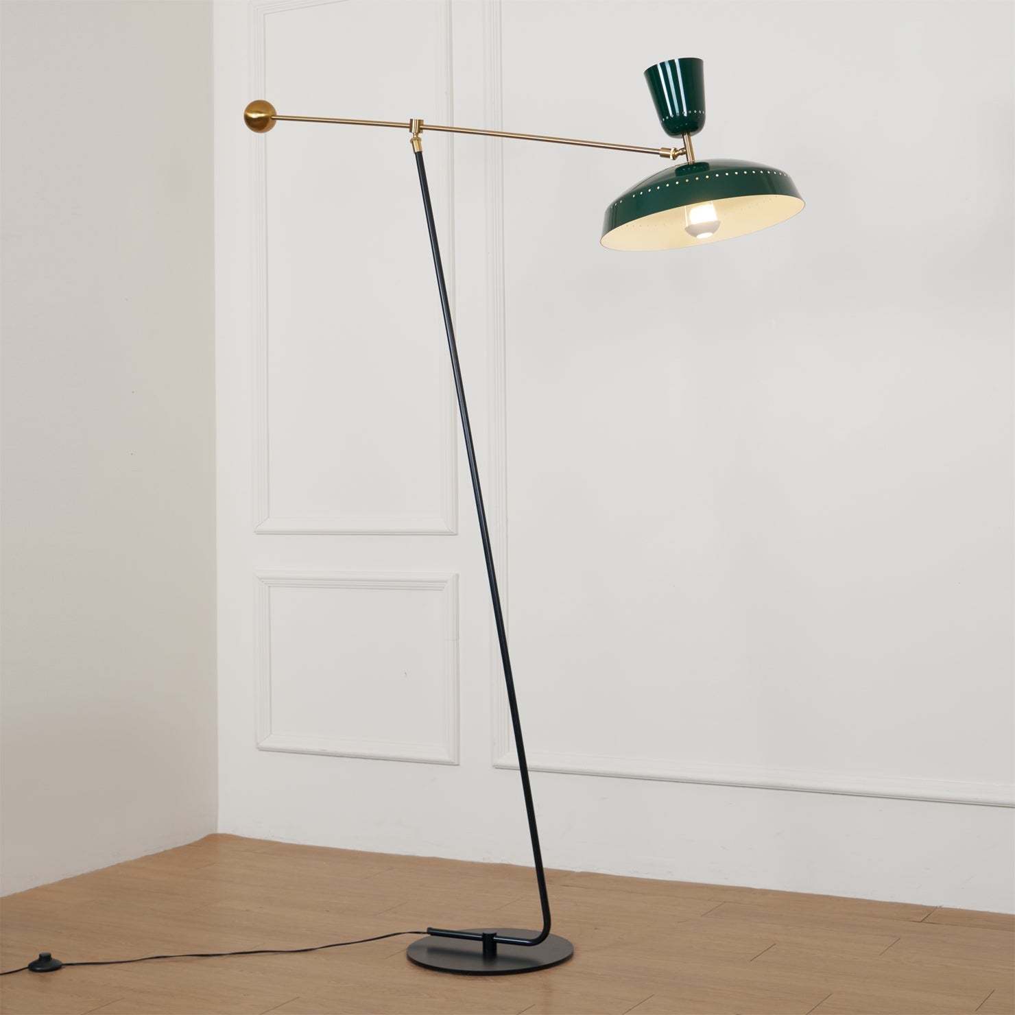 Celeste Minimalism Brass Floor Lamp-Neutral Decor