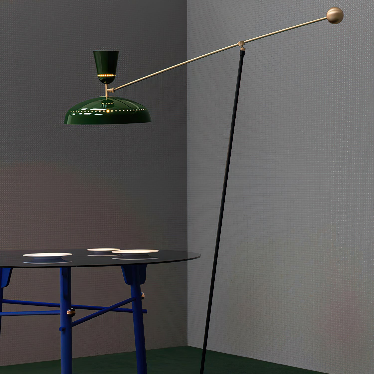 Celeste Minimalism Brass Floor Lamp-Neutral Decor