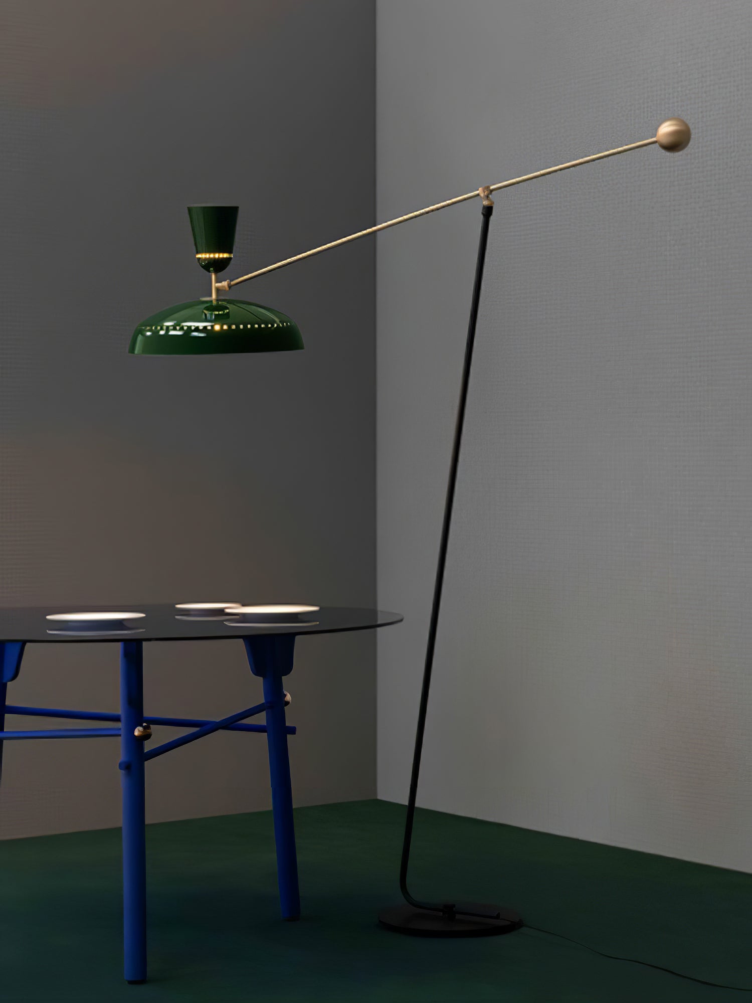 Celeste Minimalism Brass Floor Lamp-Neutral Decor
