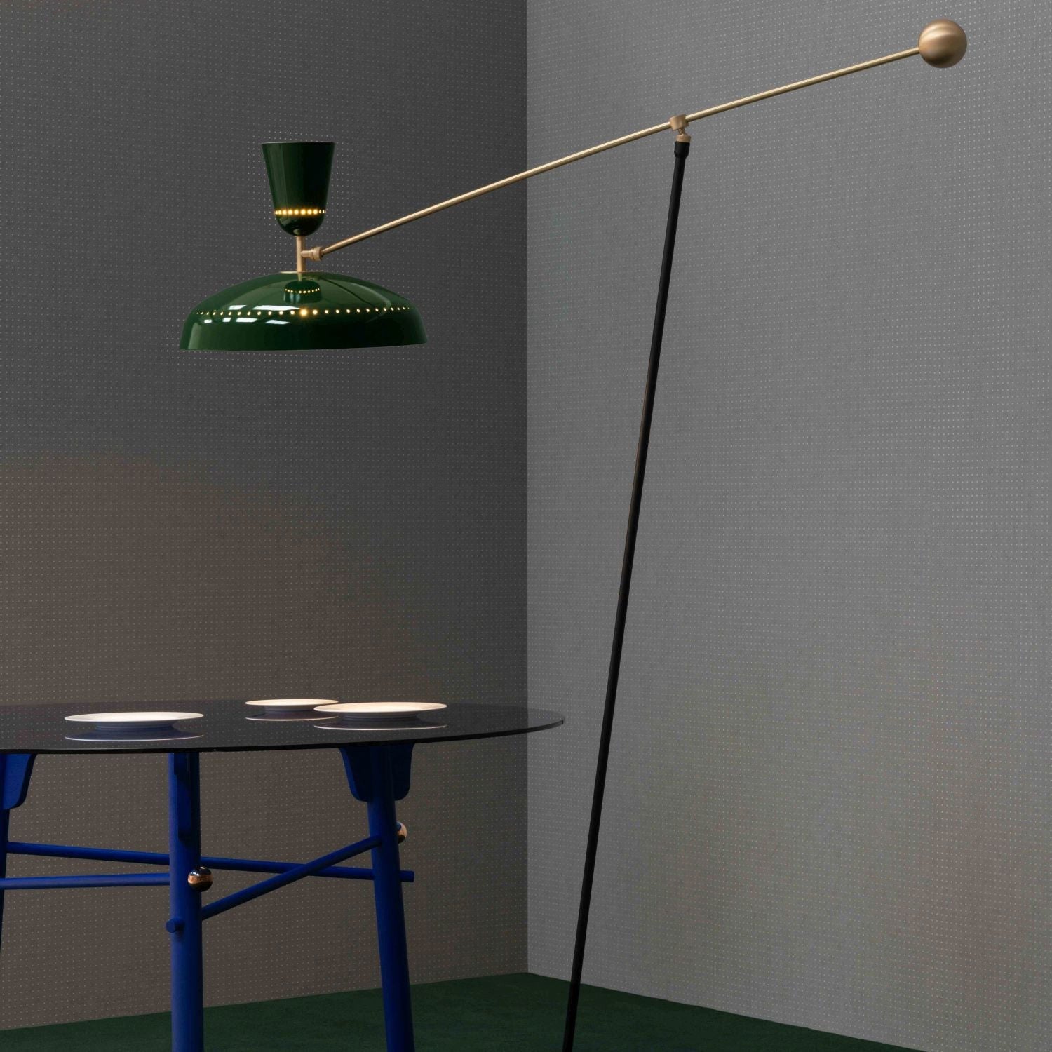 Celeste Minimalism Brass Floor Lamp-Neutral Decor