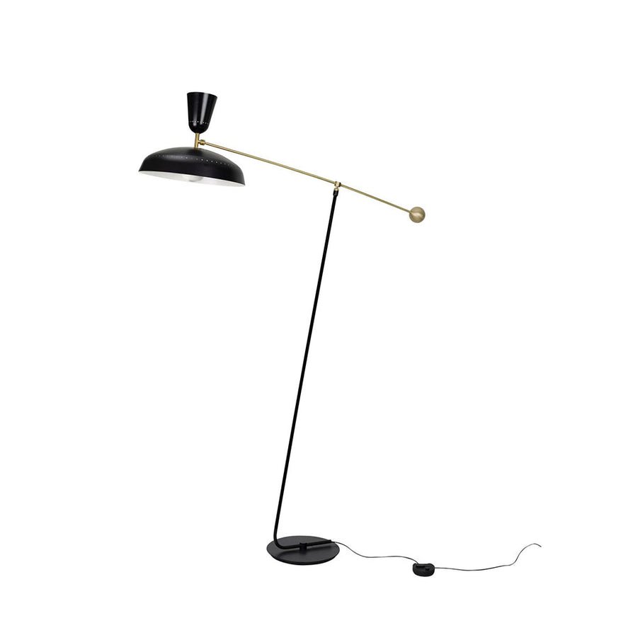 Celeste Minimalism Brass Floor Lamp-Neutral Decor