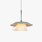 Valentina Modern Cup Ceramic Pendant Light Bedroom Living Room - Neutral Decor