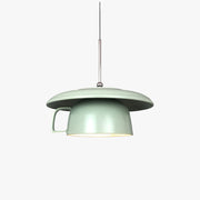 Valentina Rustic Cup Ceramic LED Pendant Light Living Room - Neutral Decor