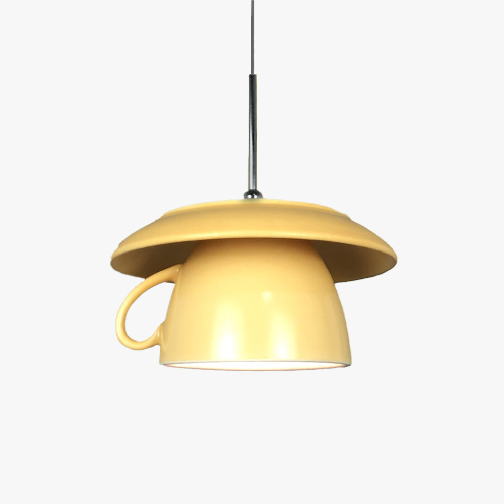 Valentina Pop Art Cup Ceramic LED Pendant Light Study Bedroom - Neutral Decor