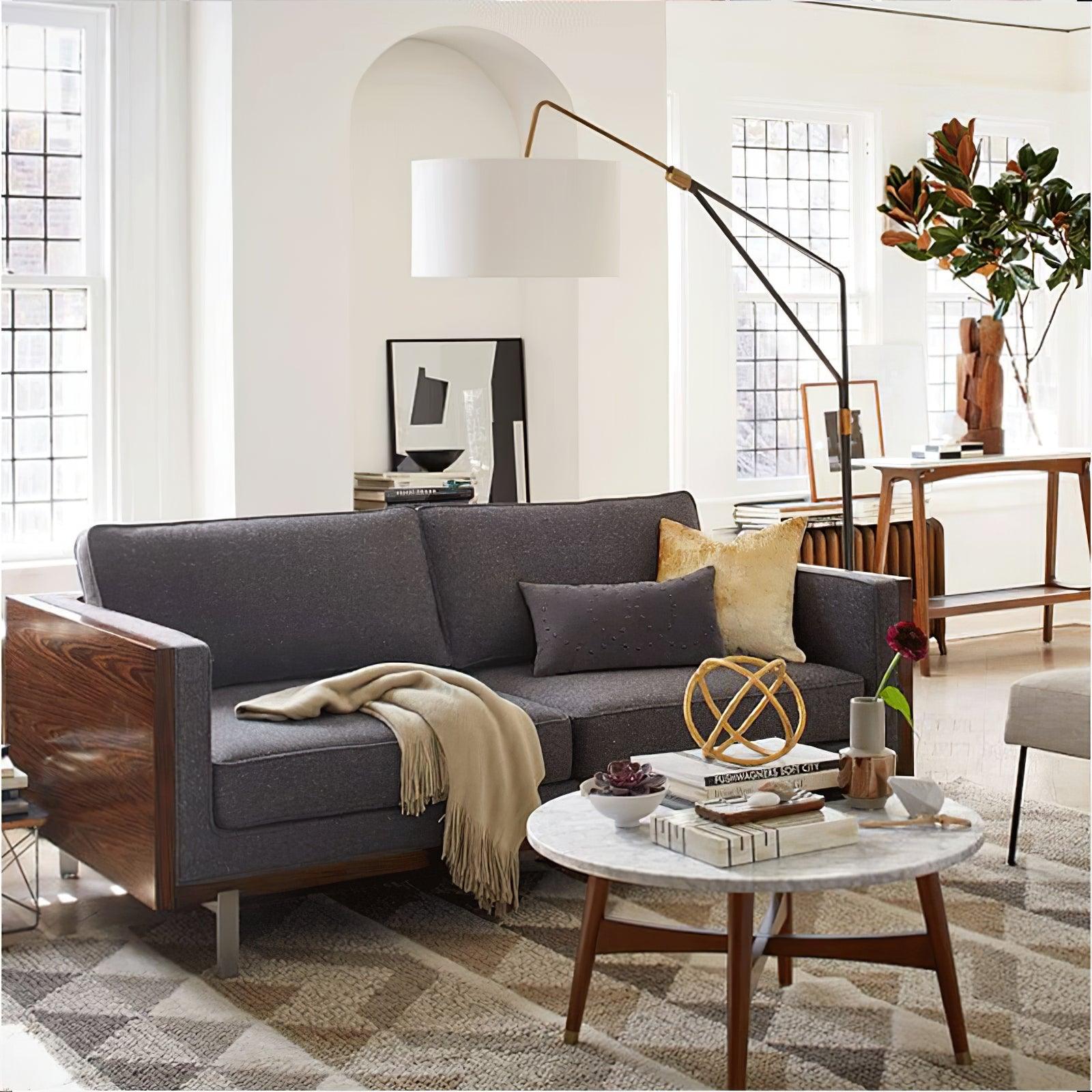 Eveny Minimalist Marble Floor Lamp-Neutral Decor