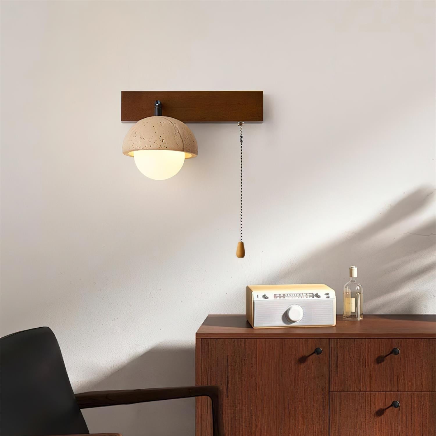 Gevon Travertine Wall Lamp