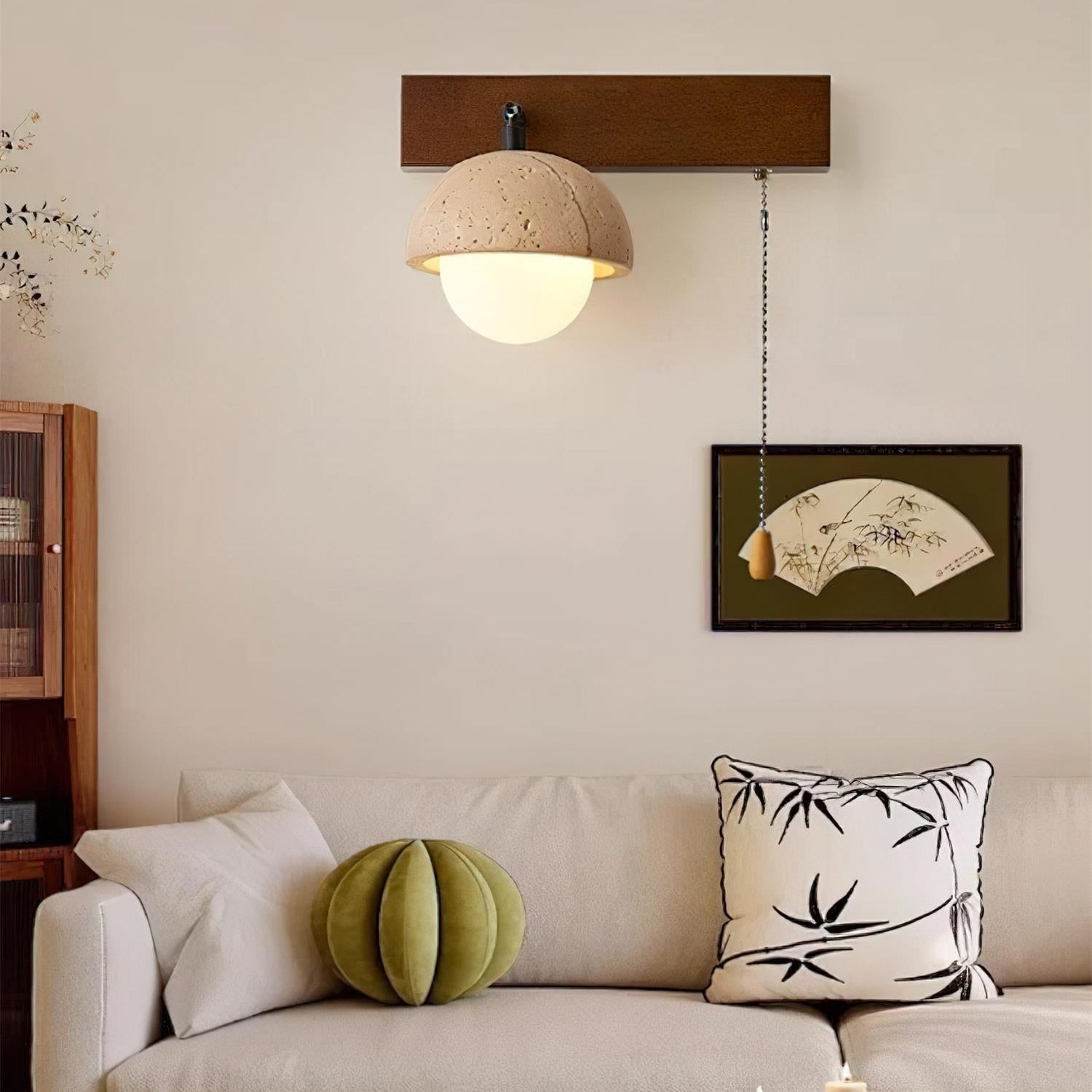 Gevon Travertine Wall Lamp