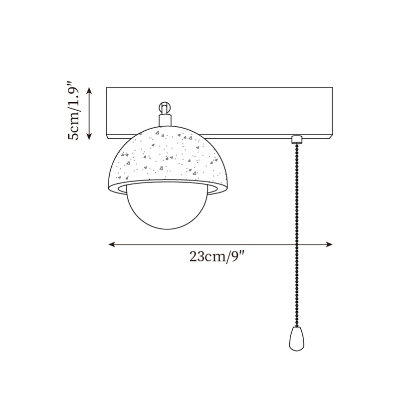Gevon Travertine Wall Lamp