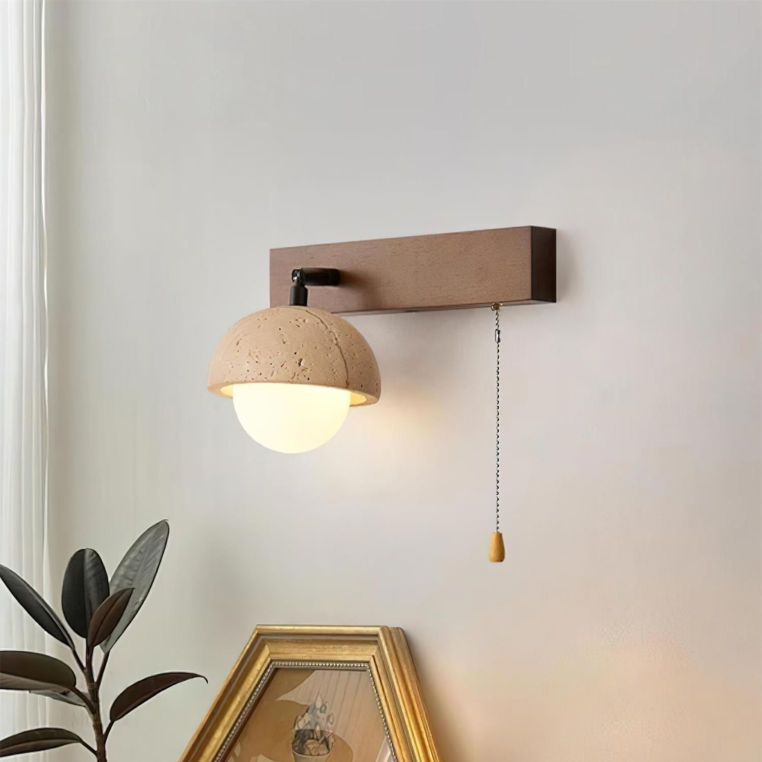Gevon Travertine Wall Lamp