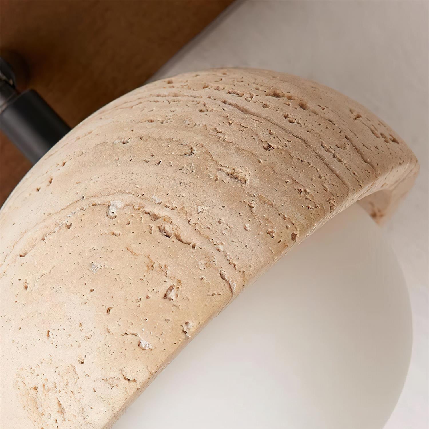 Gevon Travertine Wall Lamp