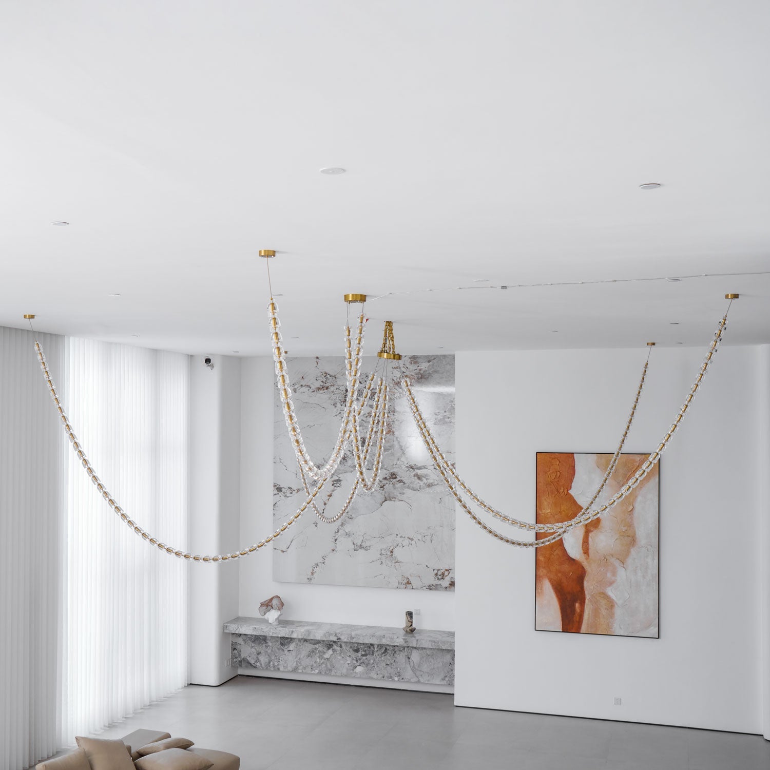 Gabriel Gold Chandelier-Neutral Decor